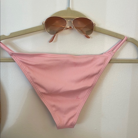 Pursuit | Pink Ribbed Bikini Set Size Large - Picture 6 of 10
